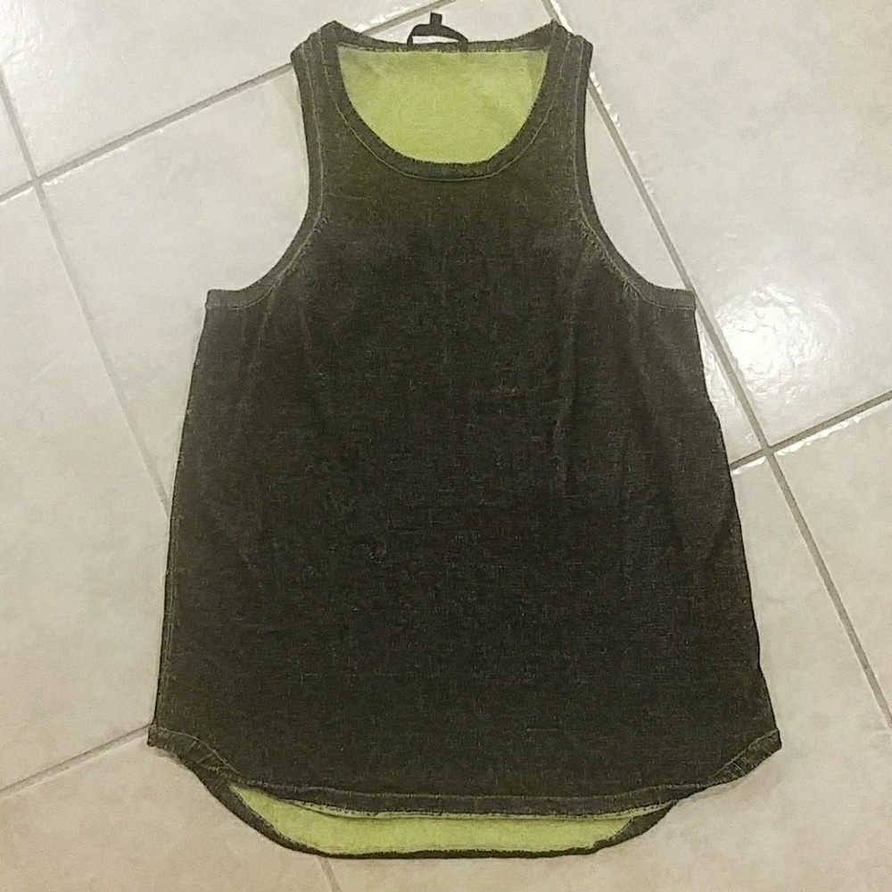 🍂SALE🍁Tibi neon green top - Picture 5 of 5